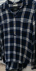American Eagle Boyfriend Fit Plaid Shirt